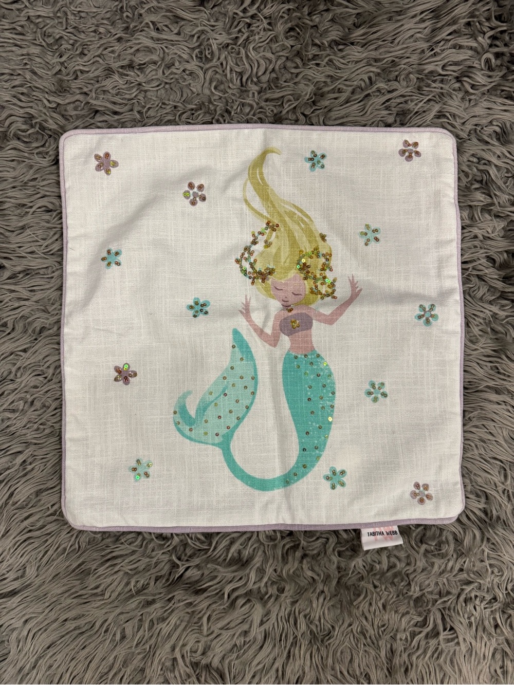 Tabitha Webb Mermaid Throw Pillow Sham 18x18